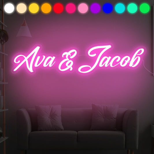 Custom Text - Personalized Couple Neon Sign