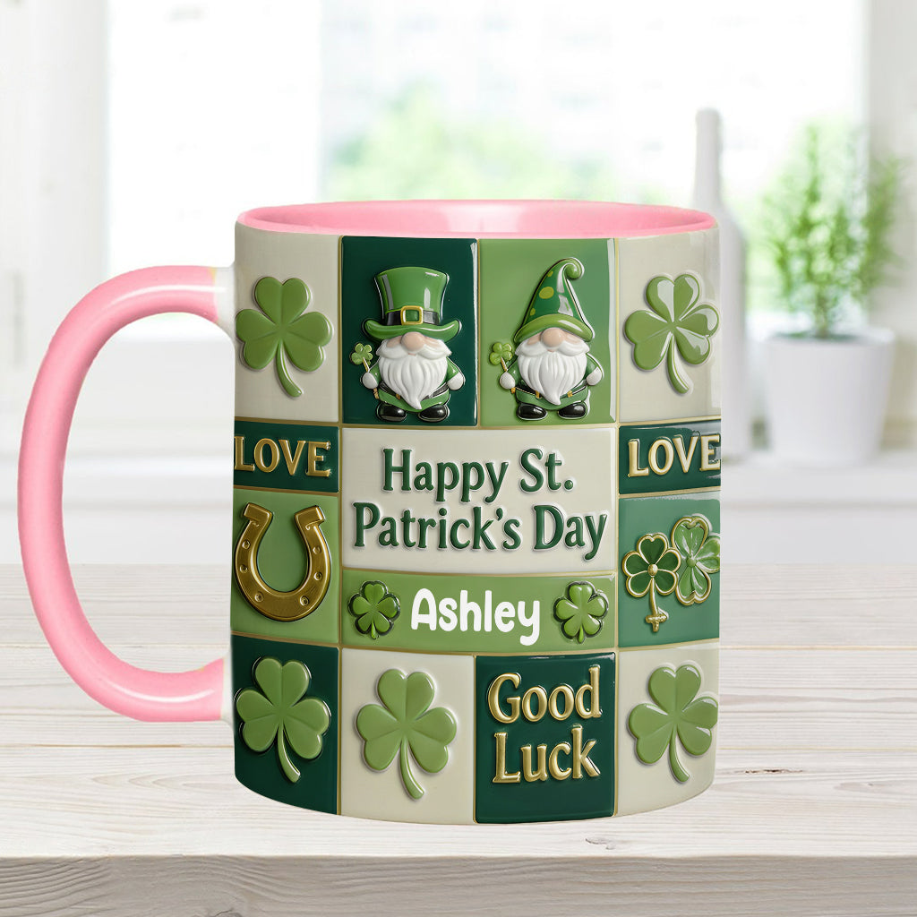 Happy St. Patrick's Day - Personalized Irish Accent Mug & Coaster