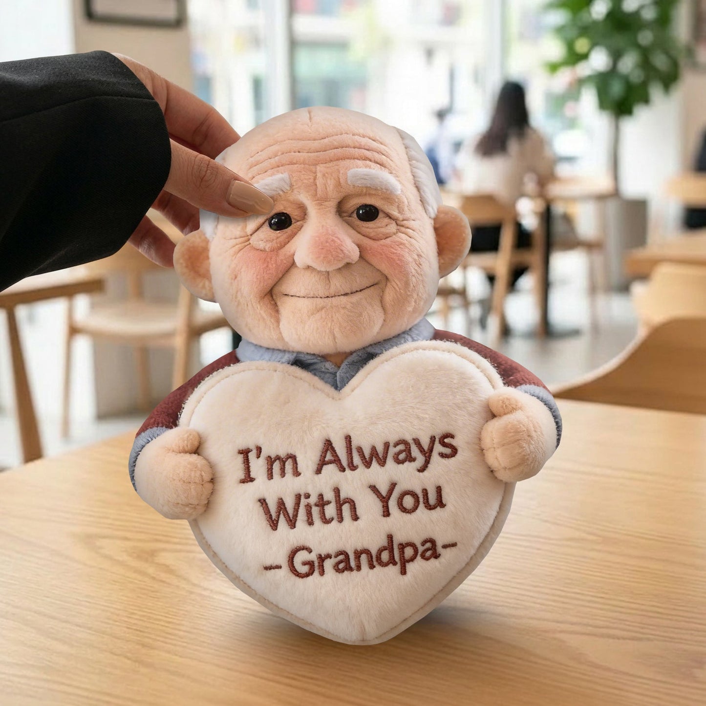 I'm Always With You - Custom From Any Photo - Personalized Memorial Plush Crossbag