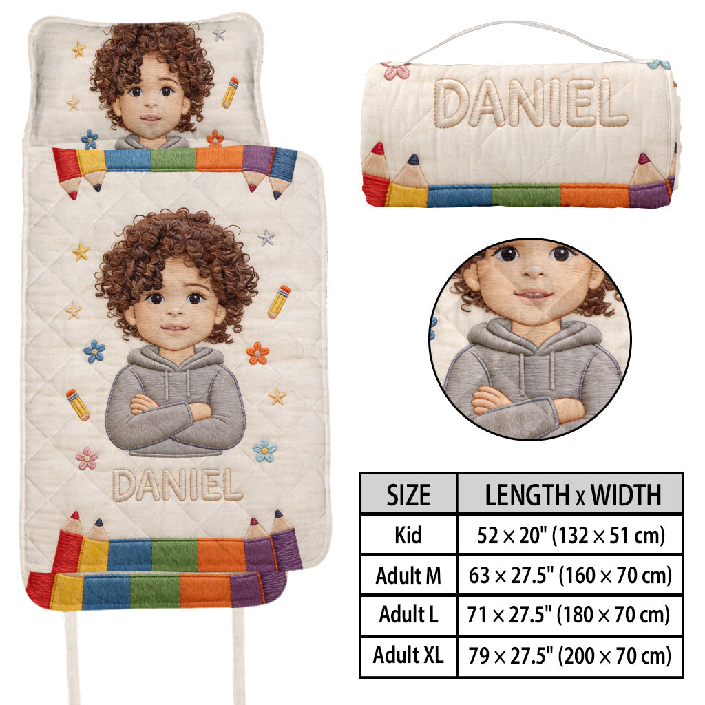Colored Pencils - Personalized Kid Nap Mat