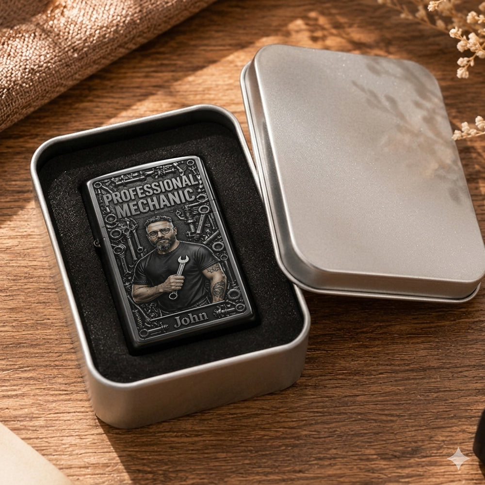 Garage Boss - Gift For Husband, For Father - Personalized Mechanic Lighter