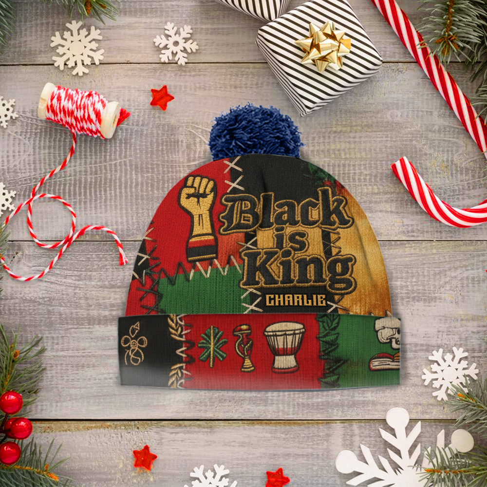 Black History Month - Personalized African American Beanie Hat