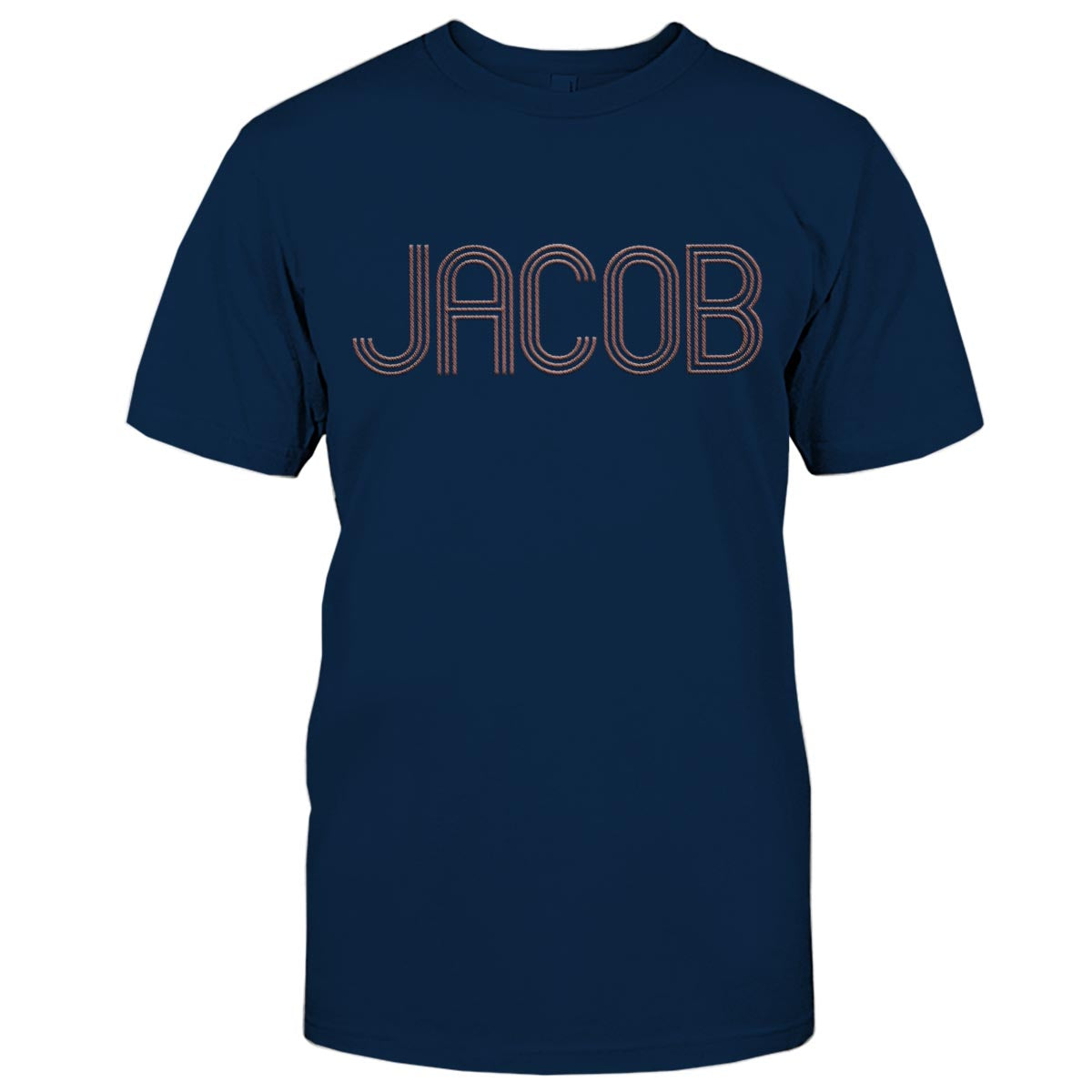 Custom Name - Personalized Step Dad Embroidered T-shirt