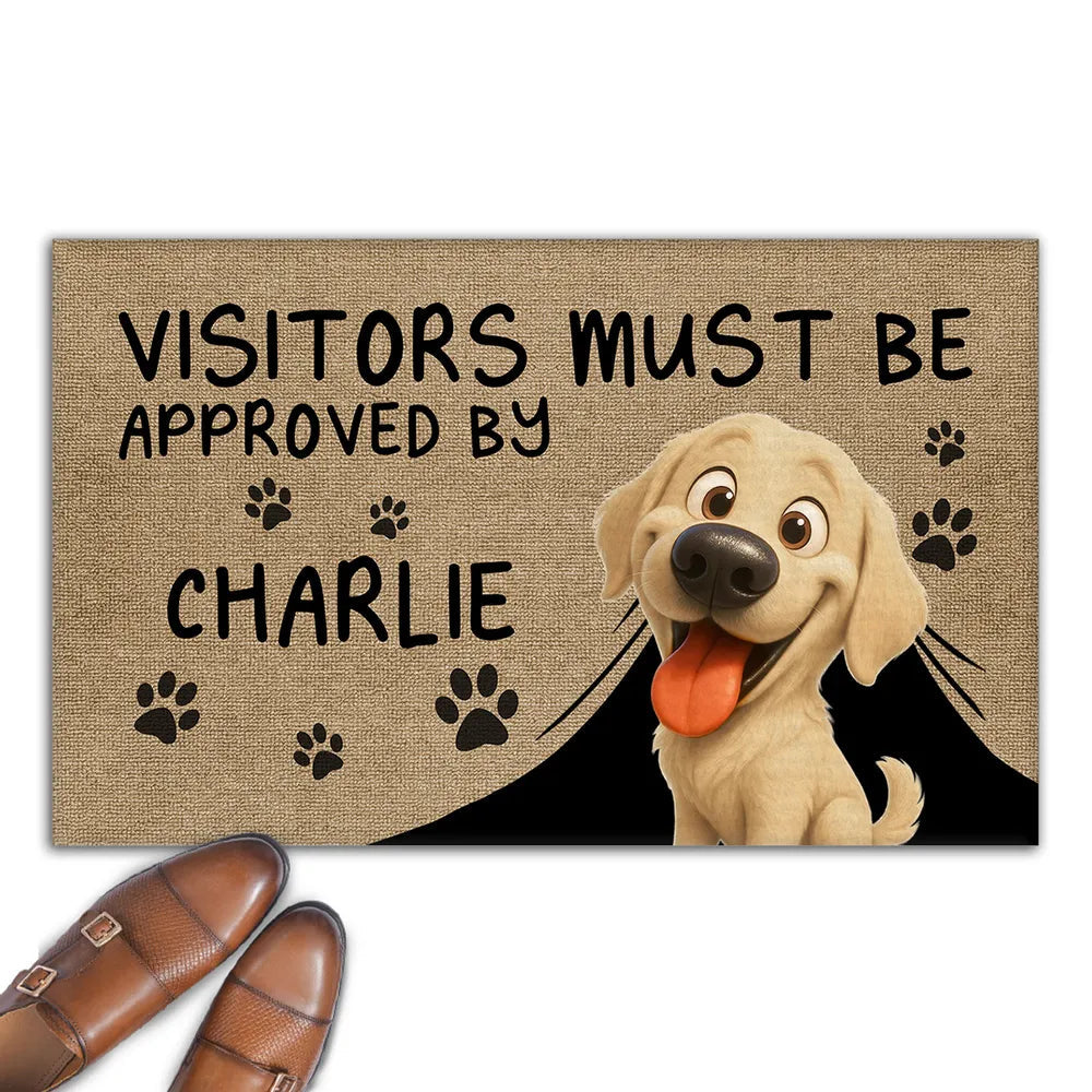 Personalized Doormat Non-Slip Durable Funny Dog Print Perfect for Gifting and Daily Use