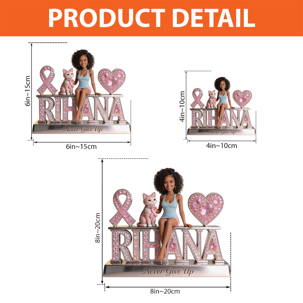 Breast Cancer Awareness - Personalized Breast Cancer Awareness Custom Shaped Acrylic Plaque