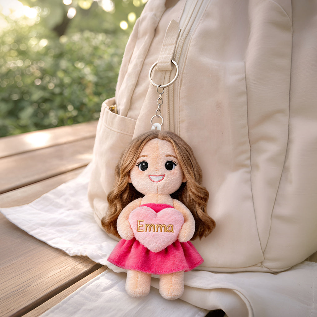 Custom Any Photo Unique Charm - Personalized Self Love Plush Keychain
