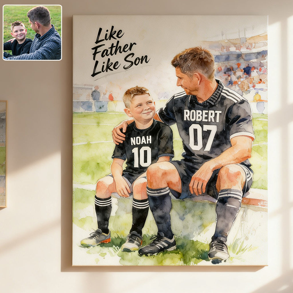 Custom Sport - Personalized Father Canvas And Poster