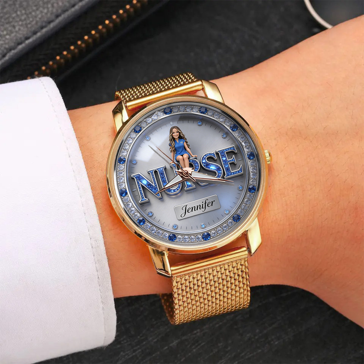 Custom Any Photo - Personalized Nurse Women Hand Watch