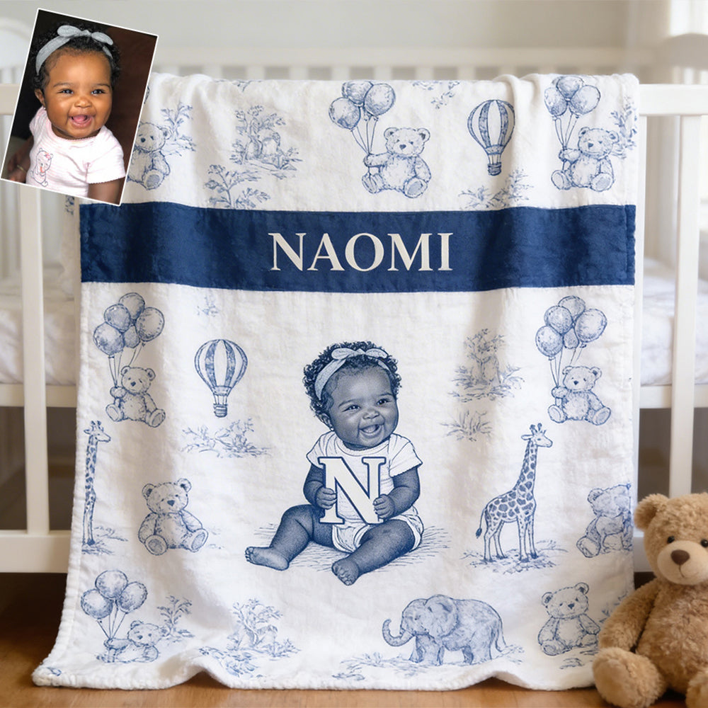 Custom Any Photo, Any Letter - Personalized Kid Blanket