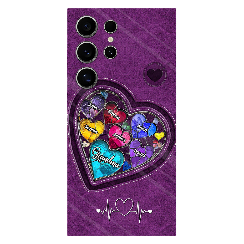Grandma's Mom's Sweethearts - Personalized Grandma Full Print Phone Case