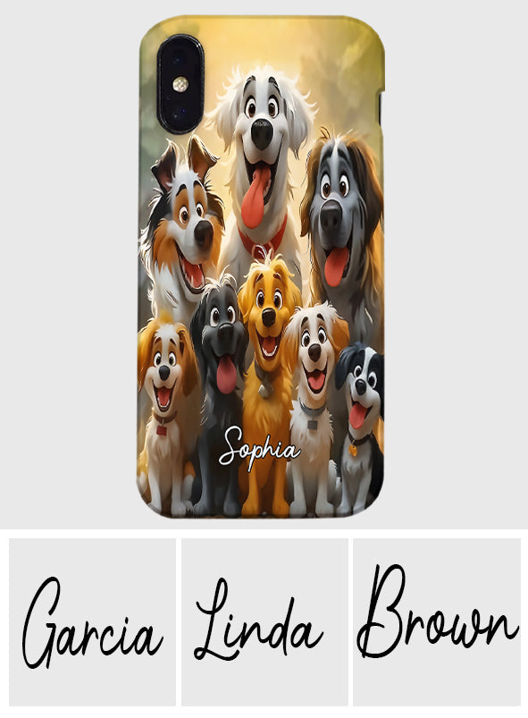 Just A Girl Who Loves Dogs - Personalized Dog Full Print Phone Case