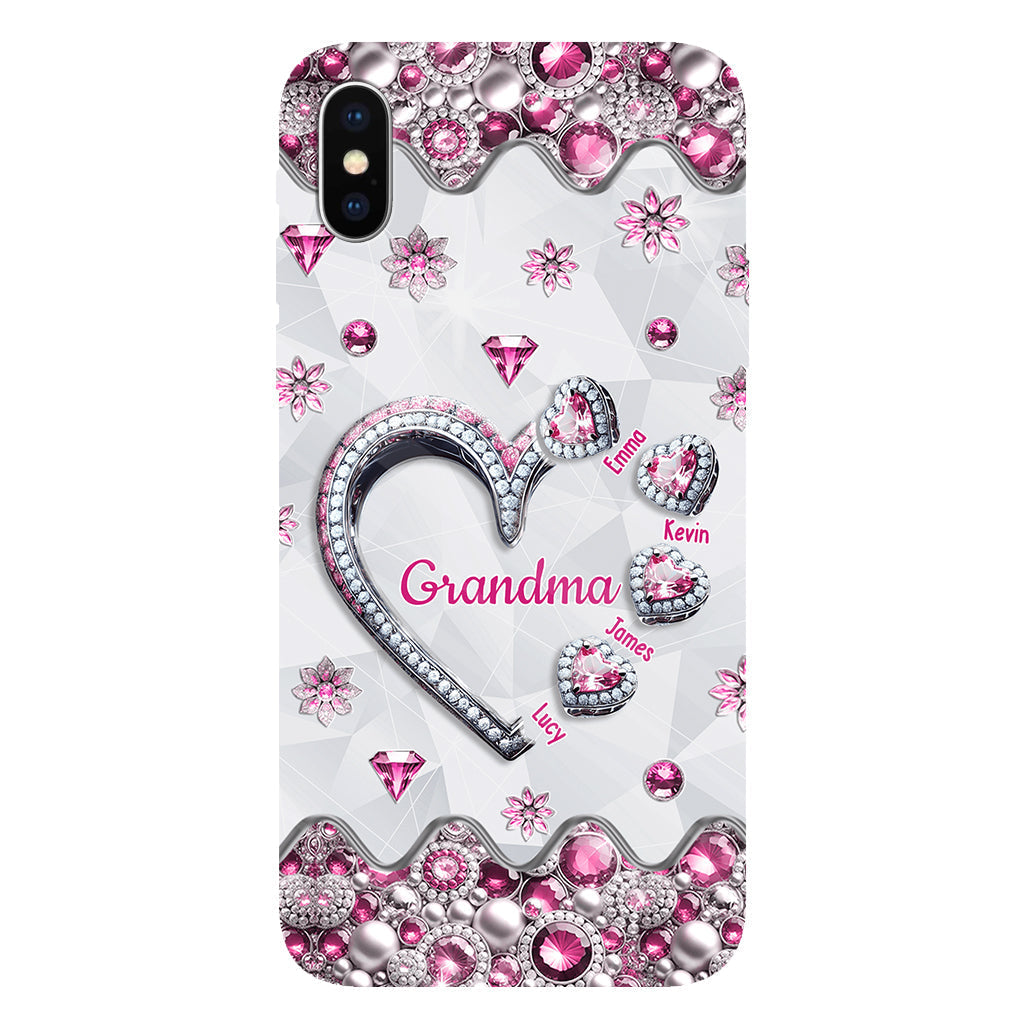 Grandma's Sweethearts Gift For Grandma, Mom,.. - Personalized Grandma Full Print Phone Case