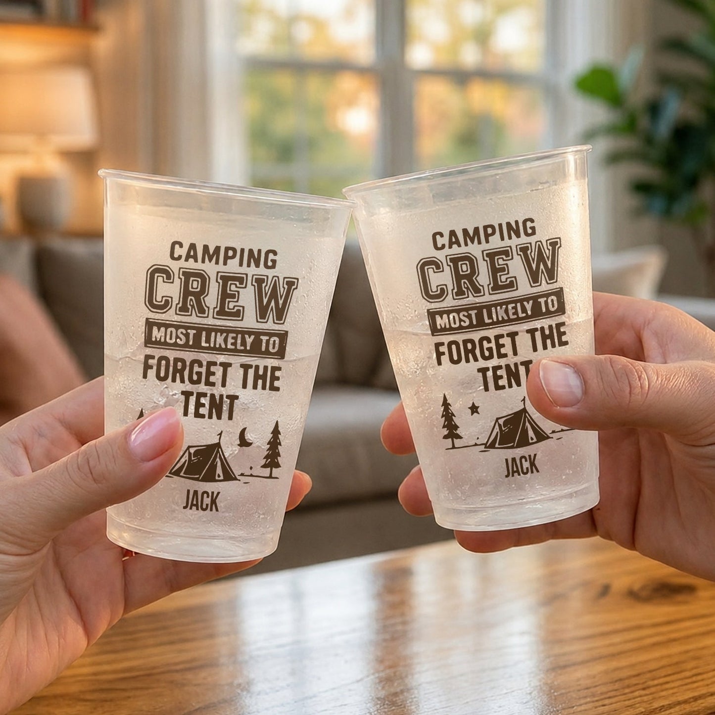 Camping Crew Most Likely - Personalized Camping Frosted Cup