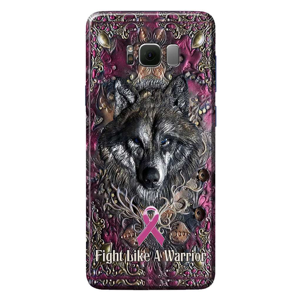 Fight Like A Warrior - Breast Cancer Awareness Personalized 3D Printed Phone Case