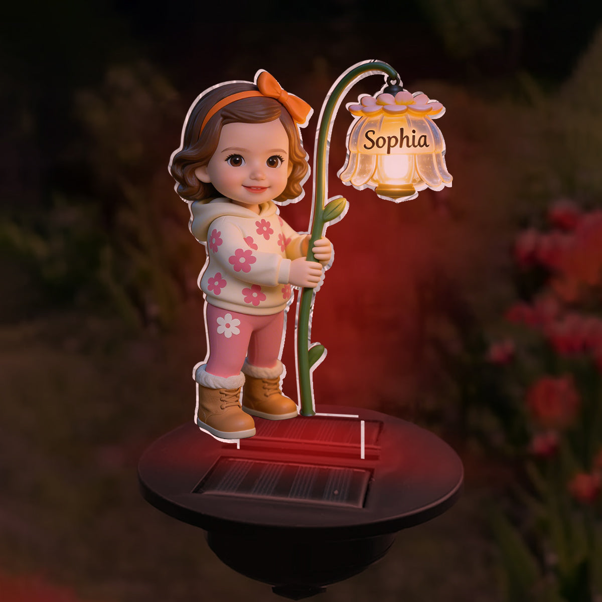Grandma's Garden - Personalized Grandma Garden Solar Light