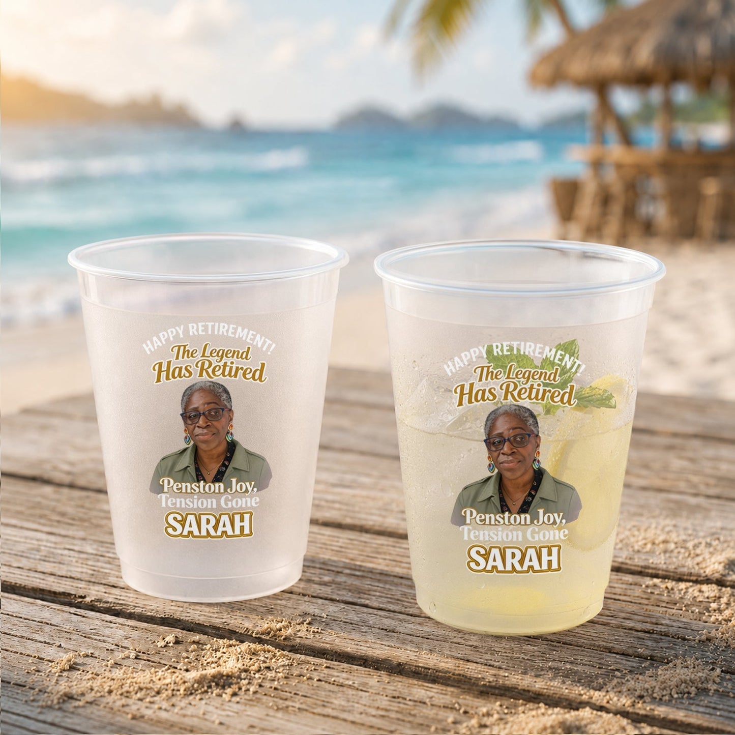 Happy Retirement - Personalized Retired Frosted Cup