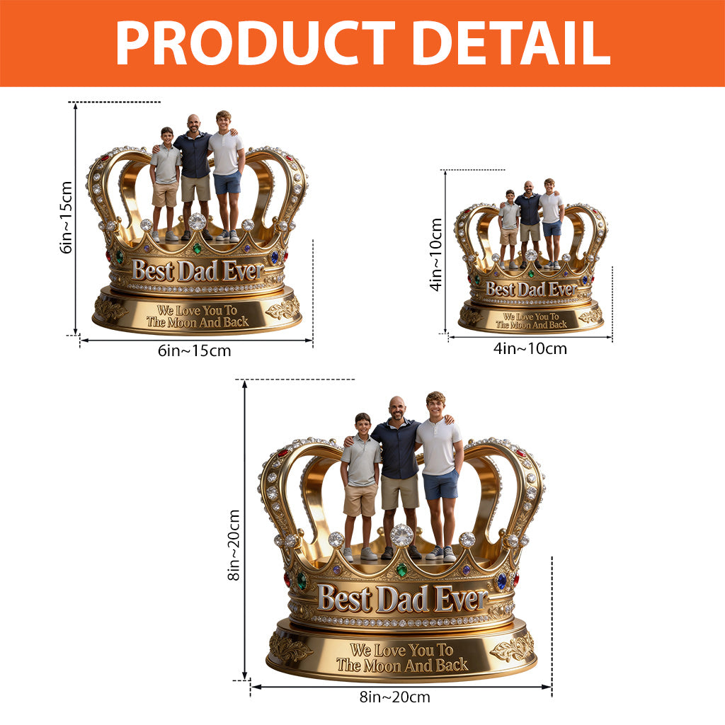 Best Dad Ever - Personalized Father Custom Shaped Acrylic Plaque
