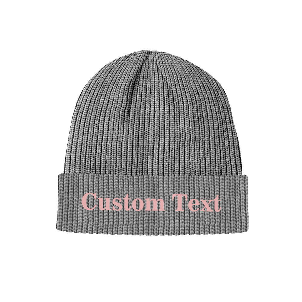 Custom Text Knitted Hat