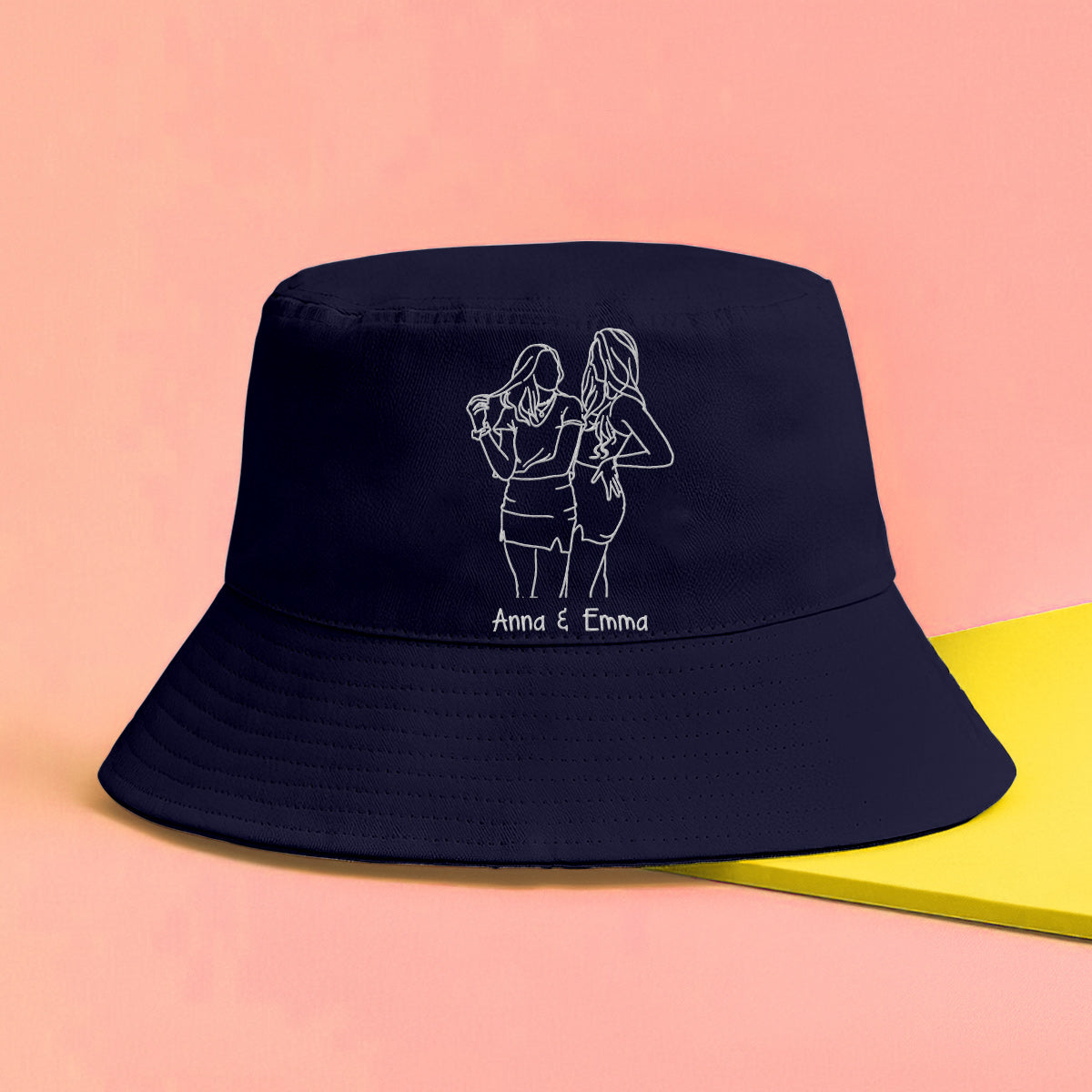 Custom Photo - Personalized granddaughter Embroidered Bucket Hat