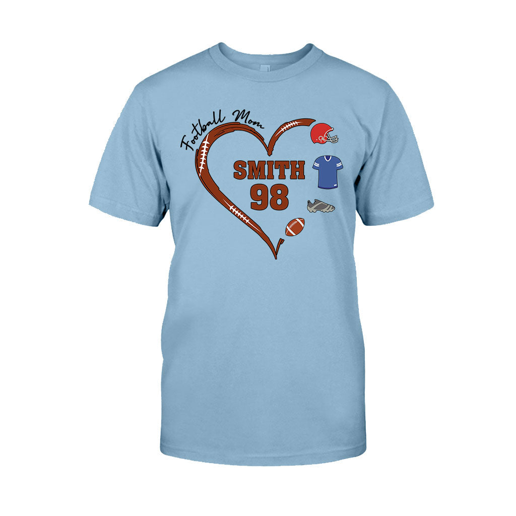 Football Mom - Personalized Football T-shirt And Hoodie