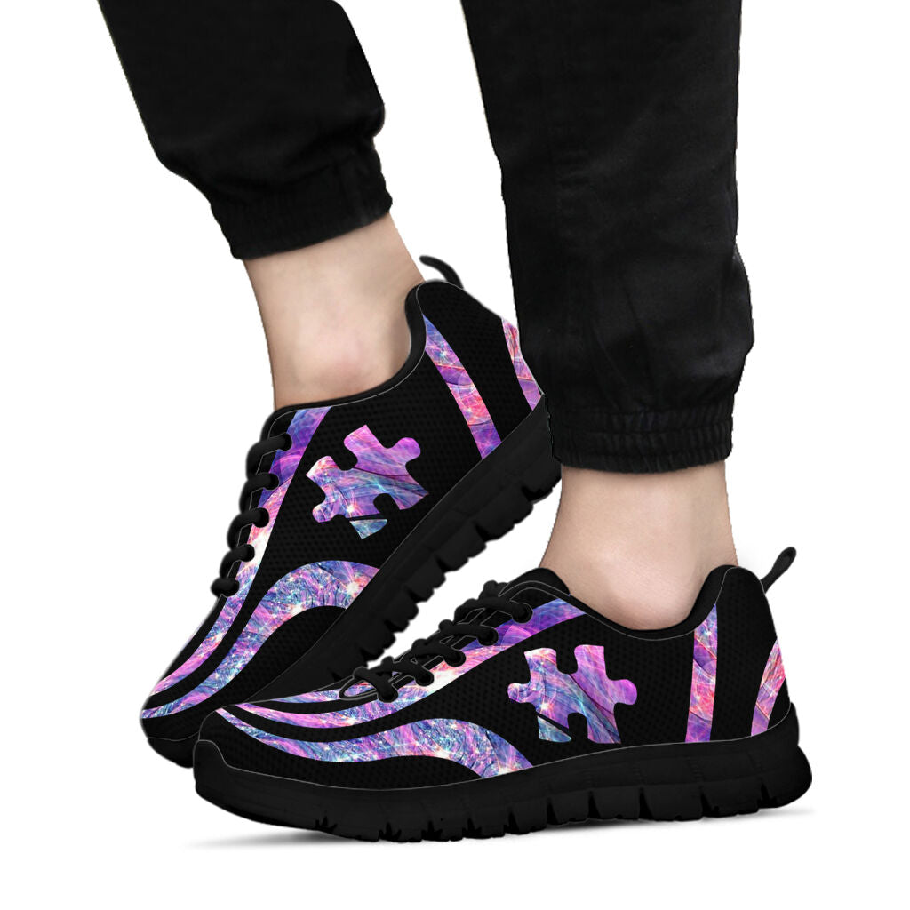 Cool Blue Piece Autism Awareness Sneakers 0622