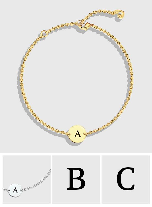 26 Letters - Personalized Alphabet Stainless Steel Anklet
