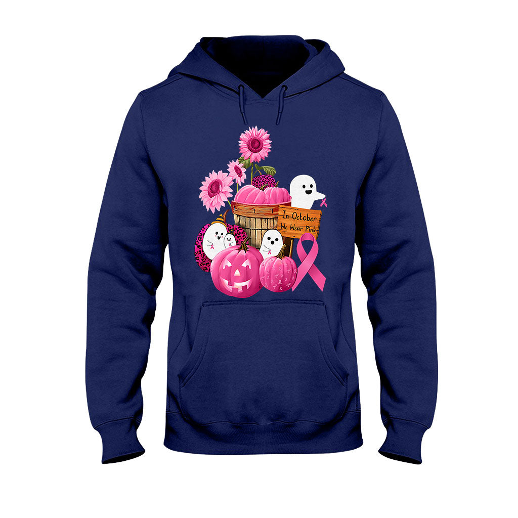 In October We Wear Pink Halloween  - Breast Cancer Awareness T-shirt And Hoodie 082021