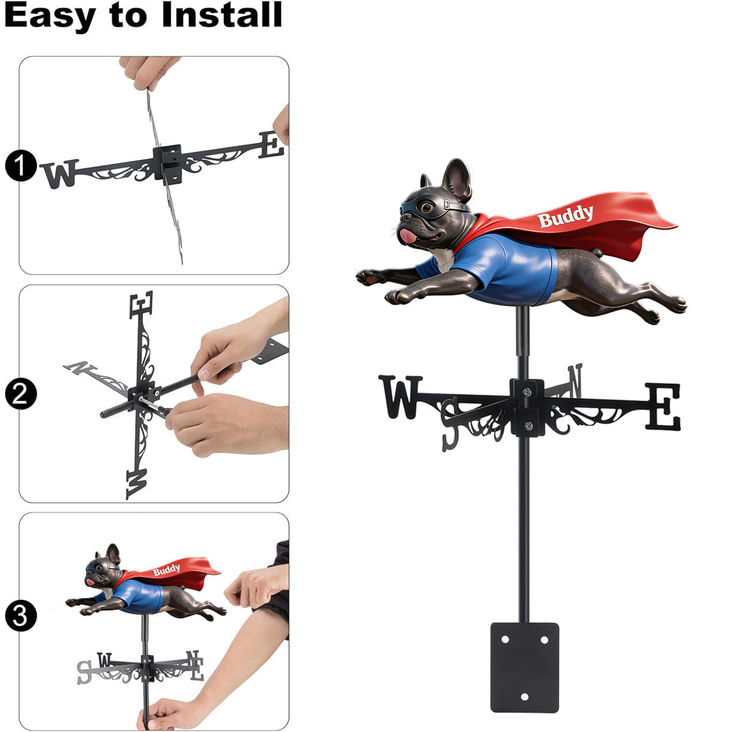 Custom Any Photo - Personalized Dog Weather Vane