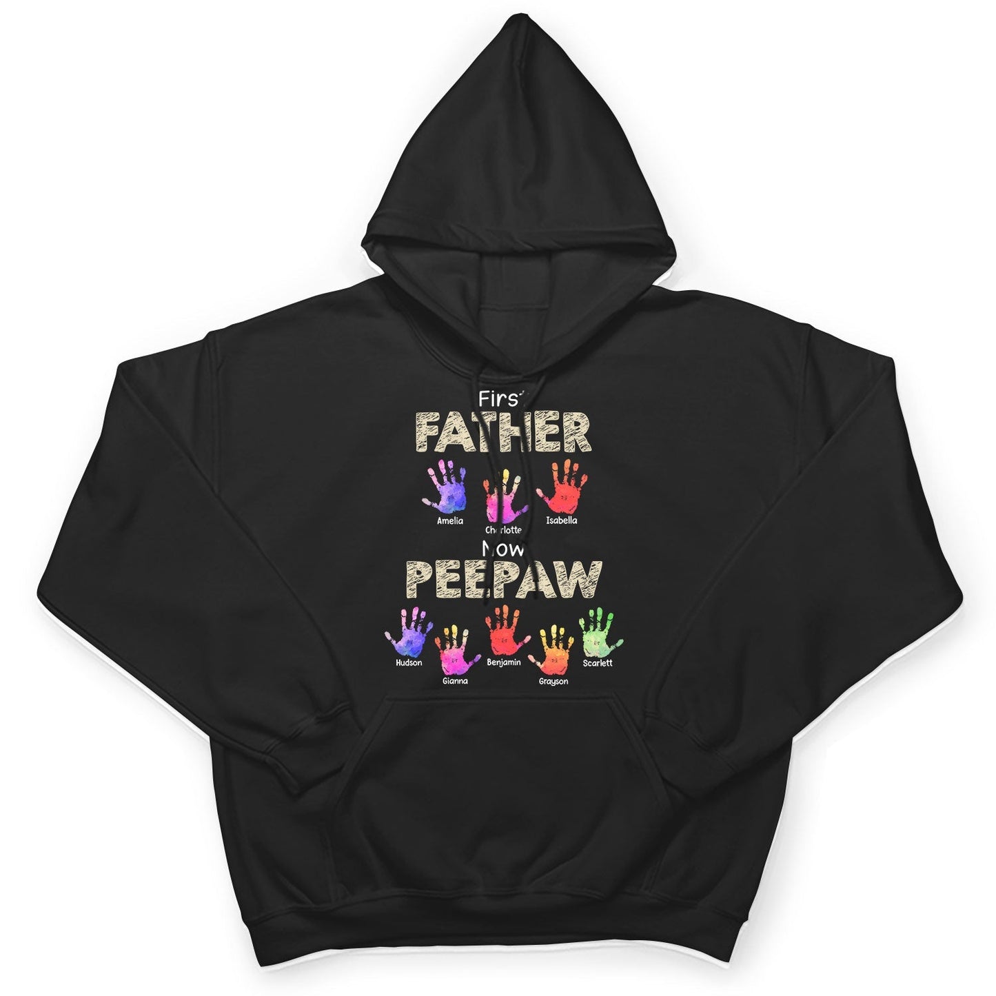 Custom Handprint T-Shirt for Dad or Grandpa – Personalized Gift