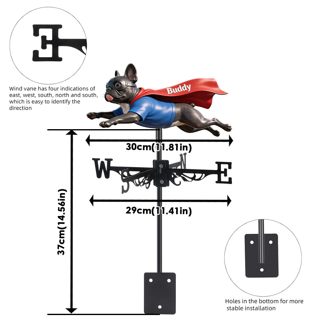 Custom Any Photo - Personalized Dog Weather Vane
