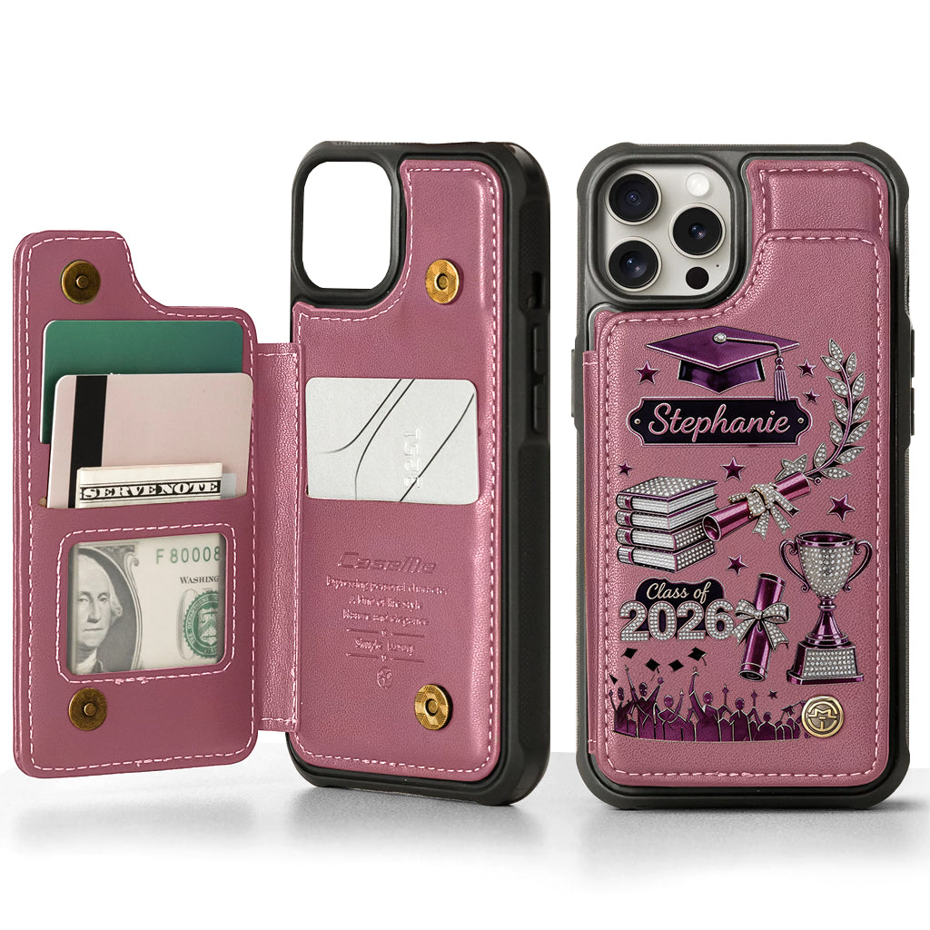 Graduation Gift - Personalized Graduation Wallet Phone Case