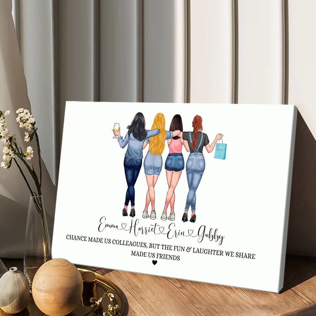 Chance Made Us Colleagues - Personalized Colleague Canvas And Poster