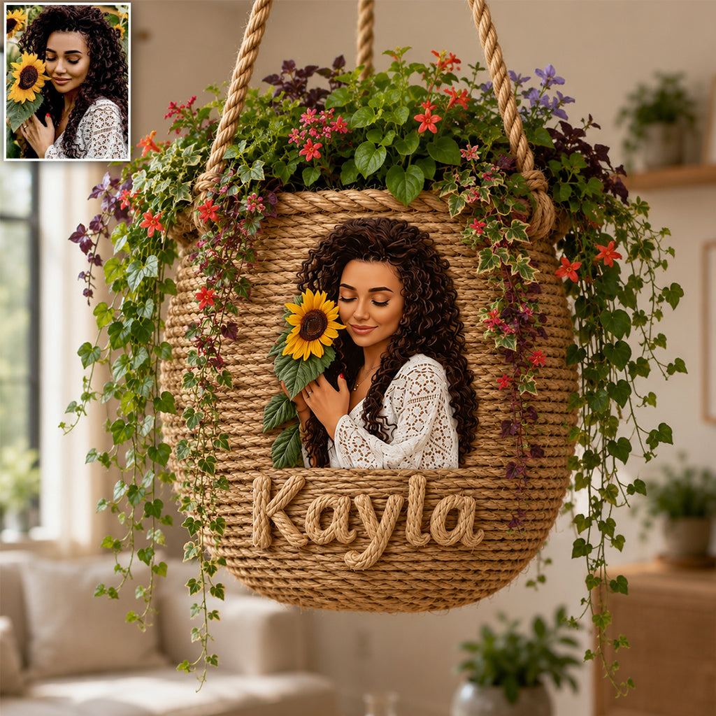 Flower Child - Personalized Hippie Hanging Pot