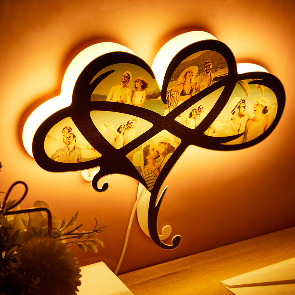 Any Photos - Personalized Couple Photo Heart Lamp