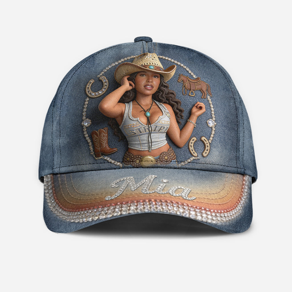 Custom Any Photo - Personalized Cowgirl Classic Cap