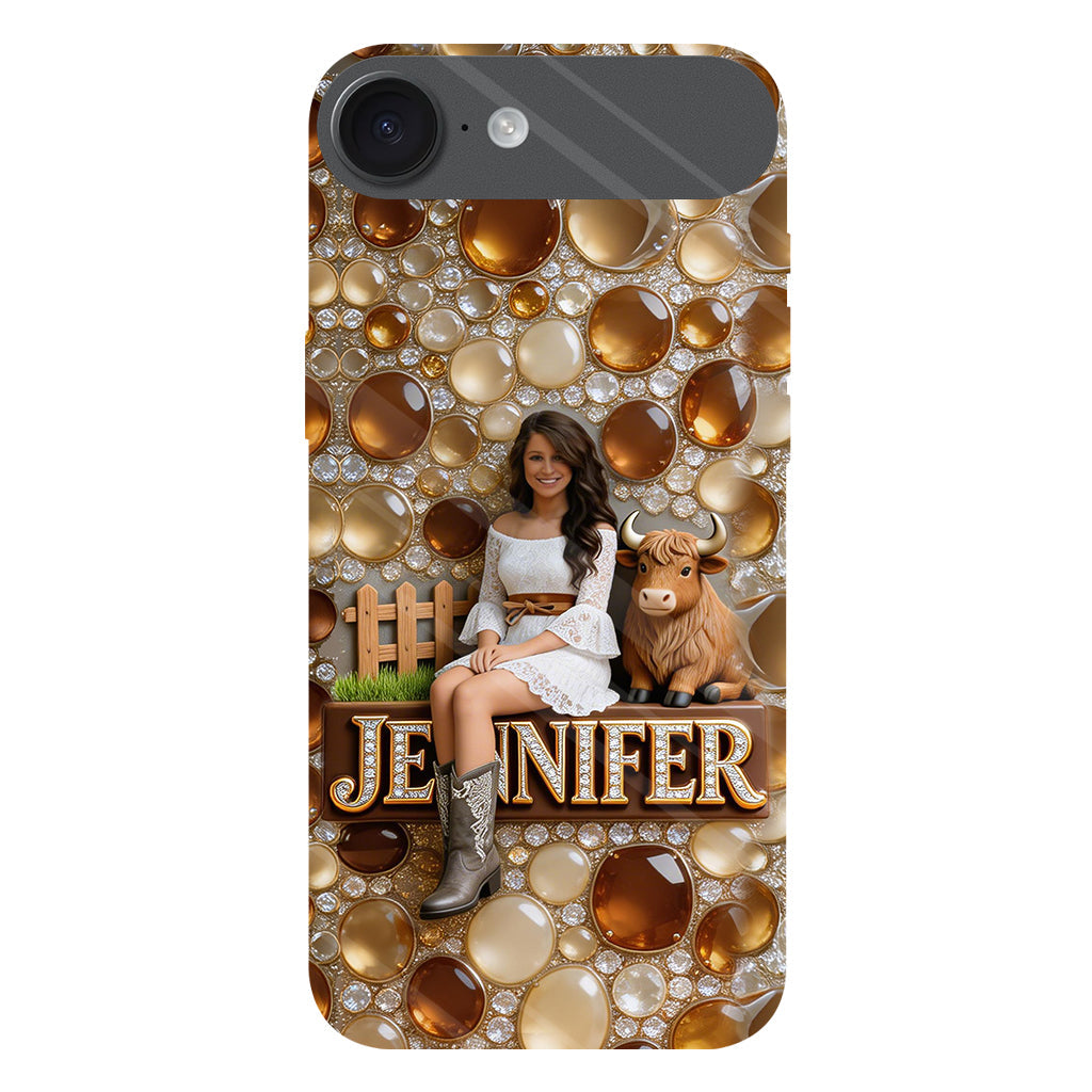Just A Girl Who Loves Highland Cows - Personalized Highland Cow Full Print Phone Case