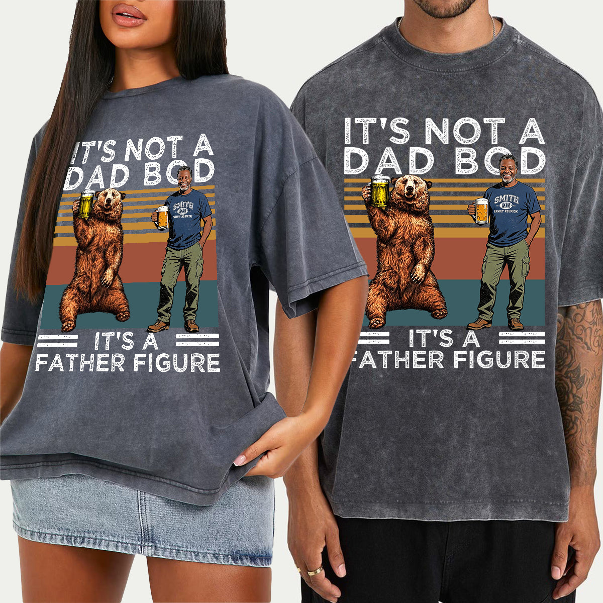 It's Not A Dad Bod Beer Bear - Personalized Father Wash T-Shirt
