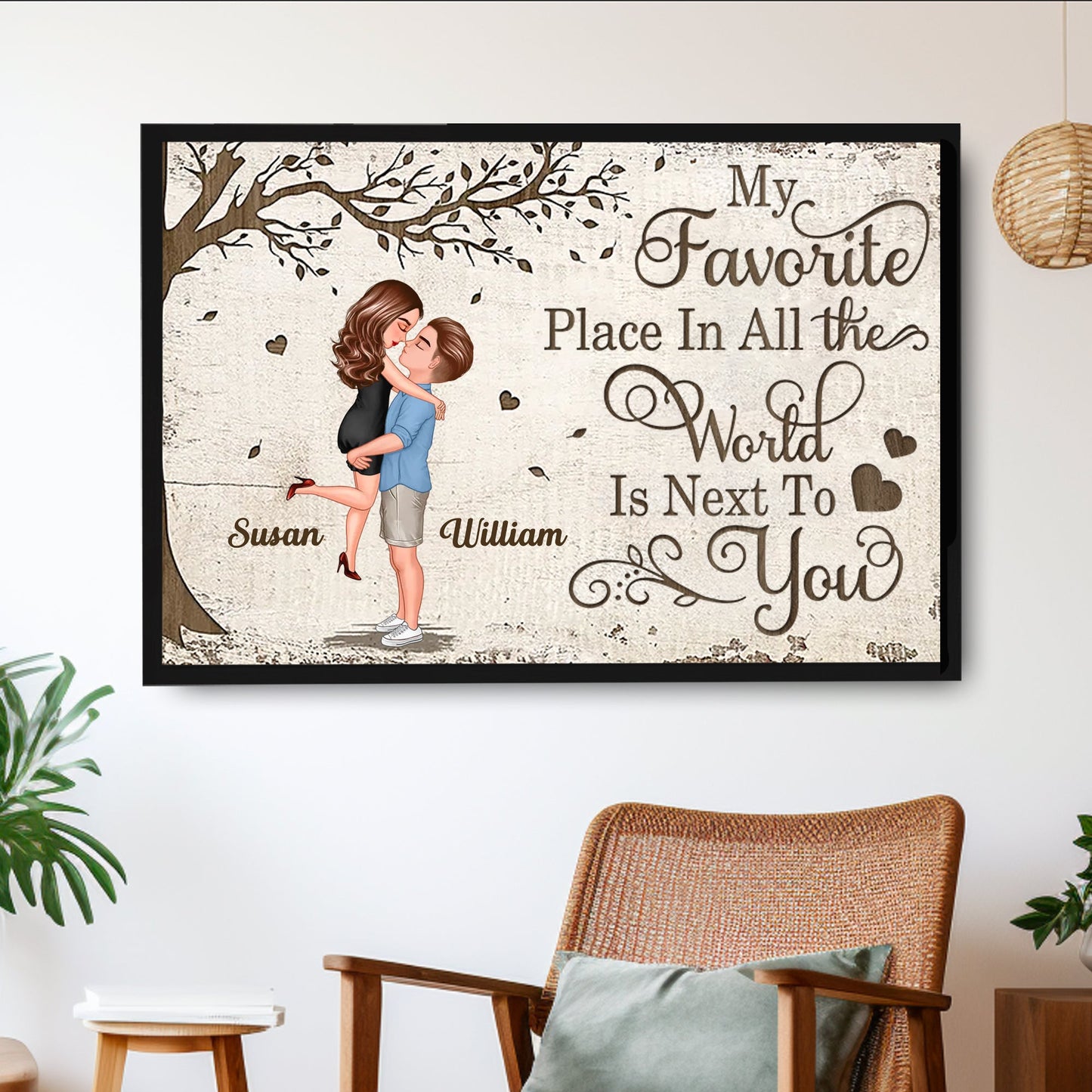 Personalized Couple Poster - Custom Love Memory Poster, Perfect Gift to Express Love & Cherish Memories, Ideal for Your Significant Other