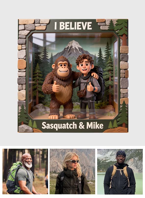 I Believe, Custom From Any Photo - Personalized Hiking Custom Shaped Acrylic Plaque