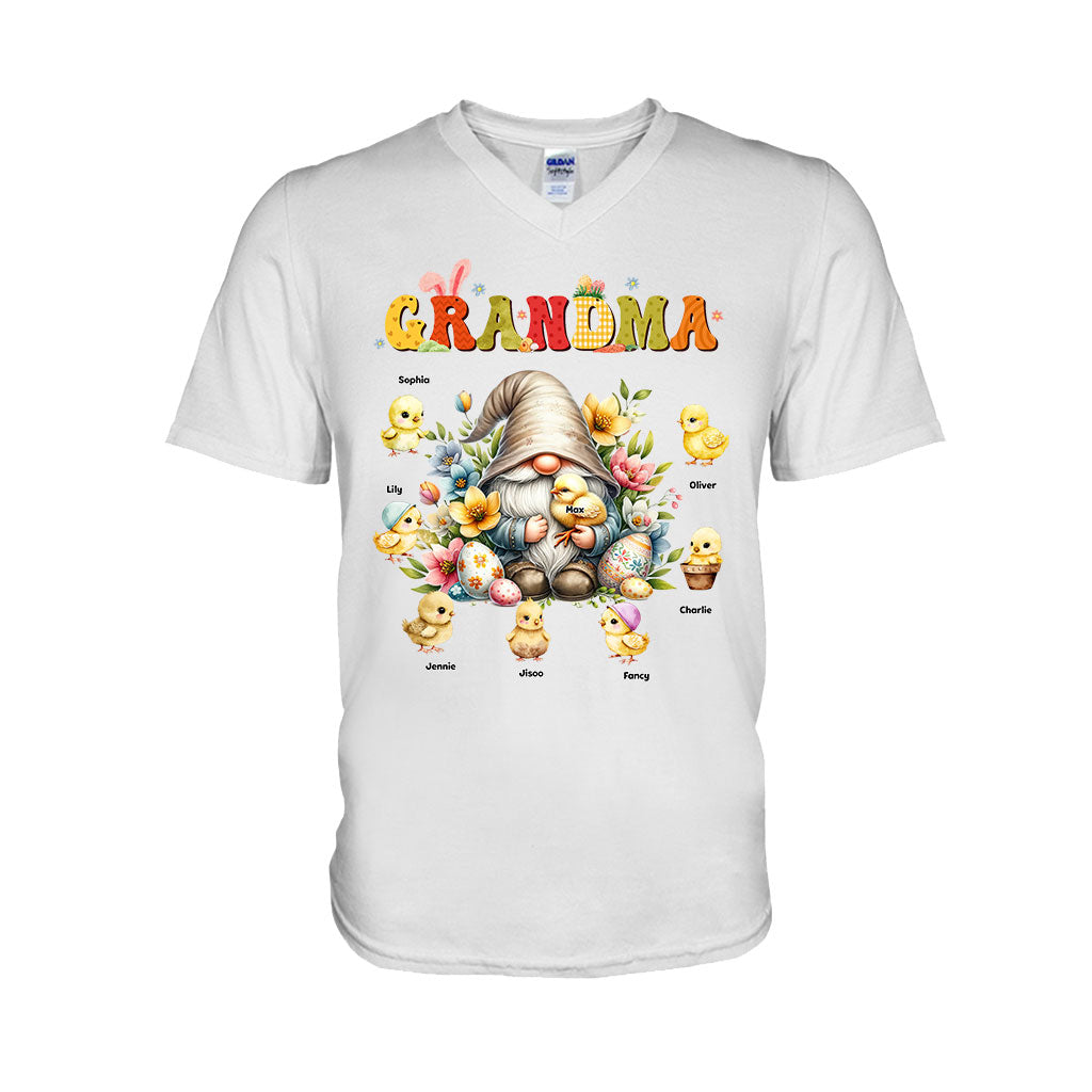 Gift For Grandma Easter Gnome - Personalized Grandma T-shirt And Hoodie