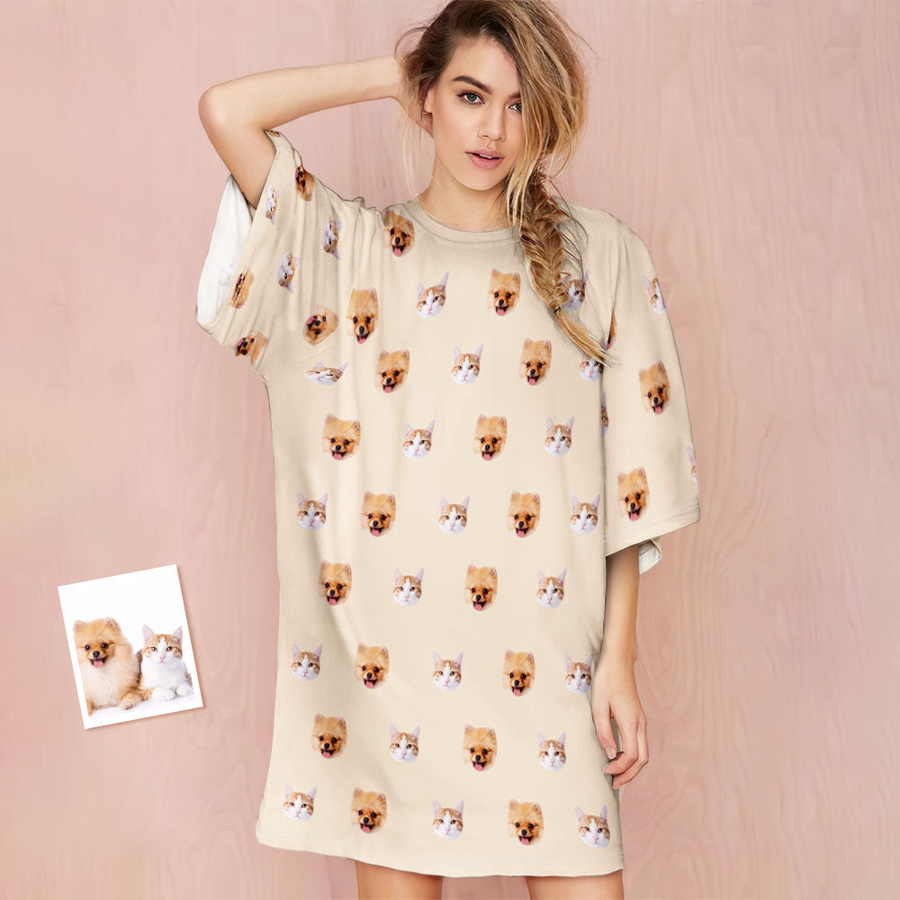 Custom Photo Pet Nightdress - Personalized Dog Nightdress