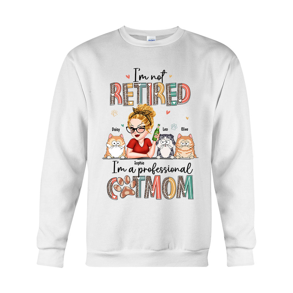 I'm Not Retired I'm A Professional Dog/Cat Mom - Personalized Dog T-shirt And Hoodie