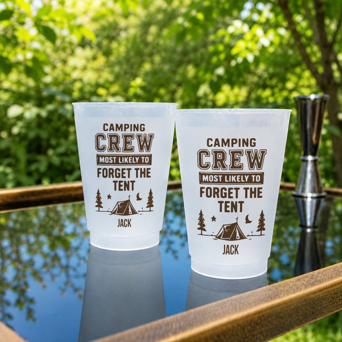 Camping Crew Most Likely - Personalized Camping Frosted Cup