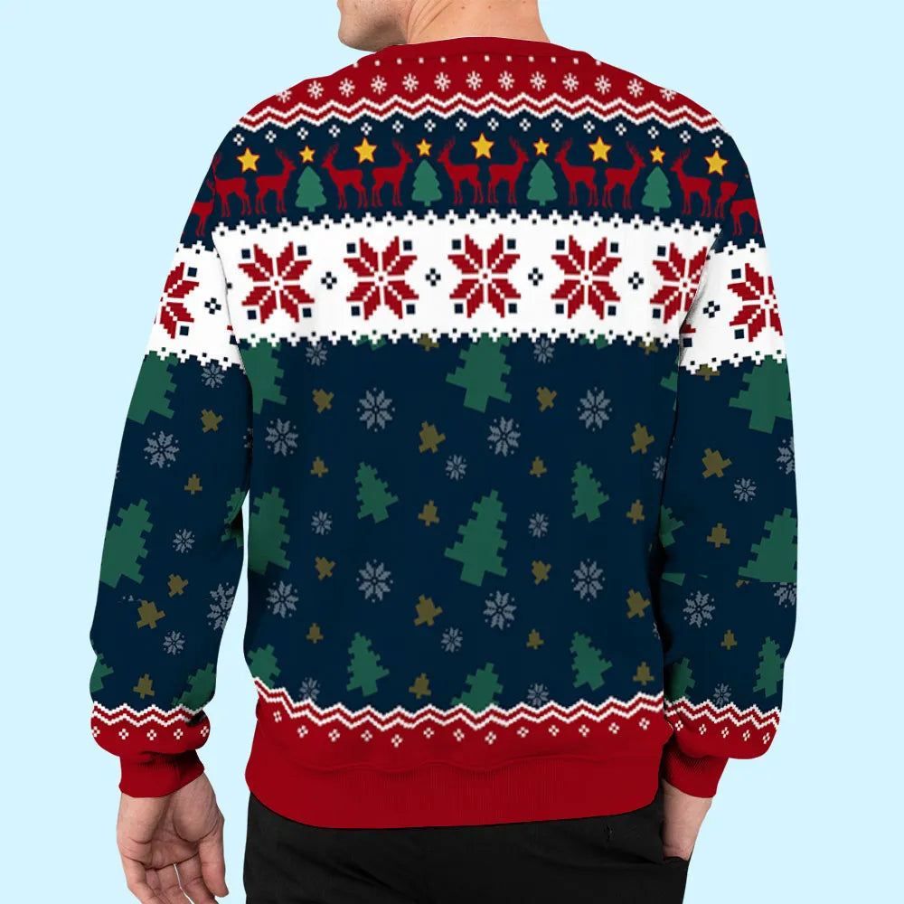 Personalized Grandma Cookies Printed Sweatshirt with Gingerbread Kids, Festive Christmas Gift for Grandma