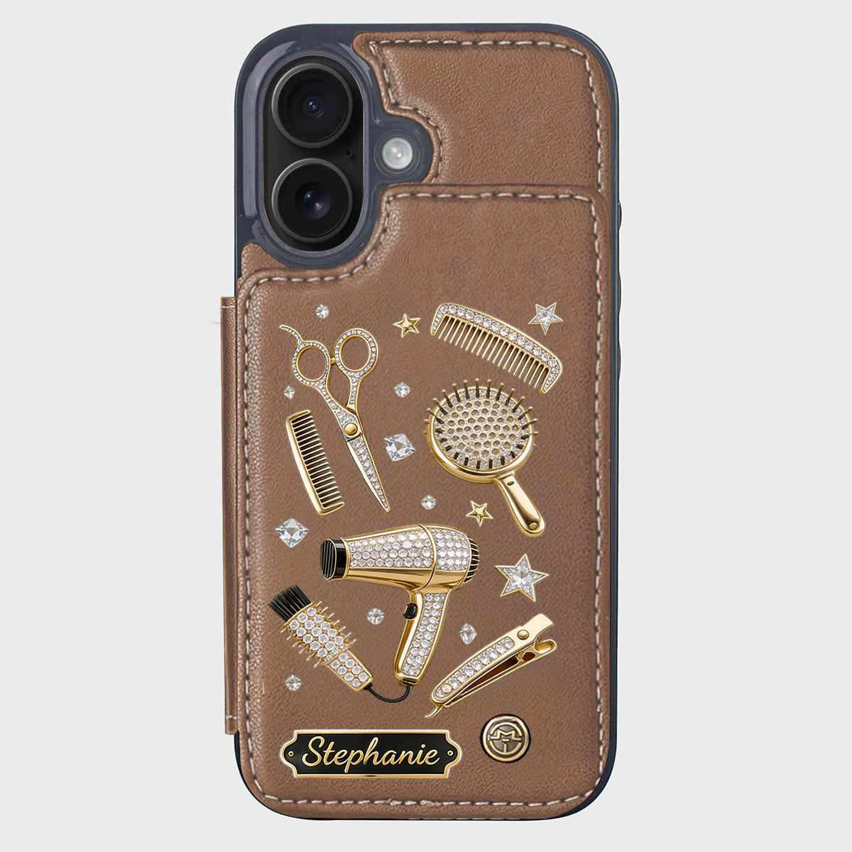Hairdresser Scissors Salon Decor - Personalized Hairdresser Wallet Phone Case