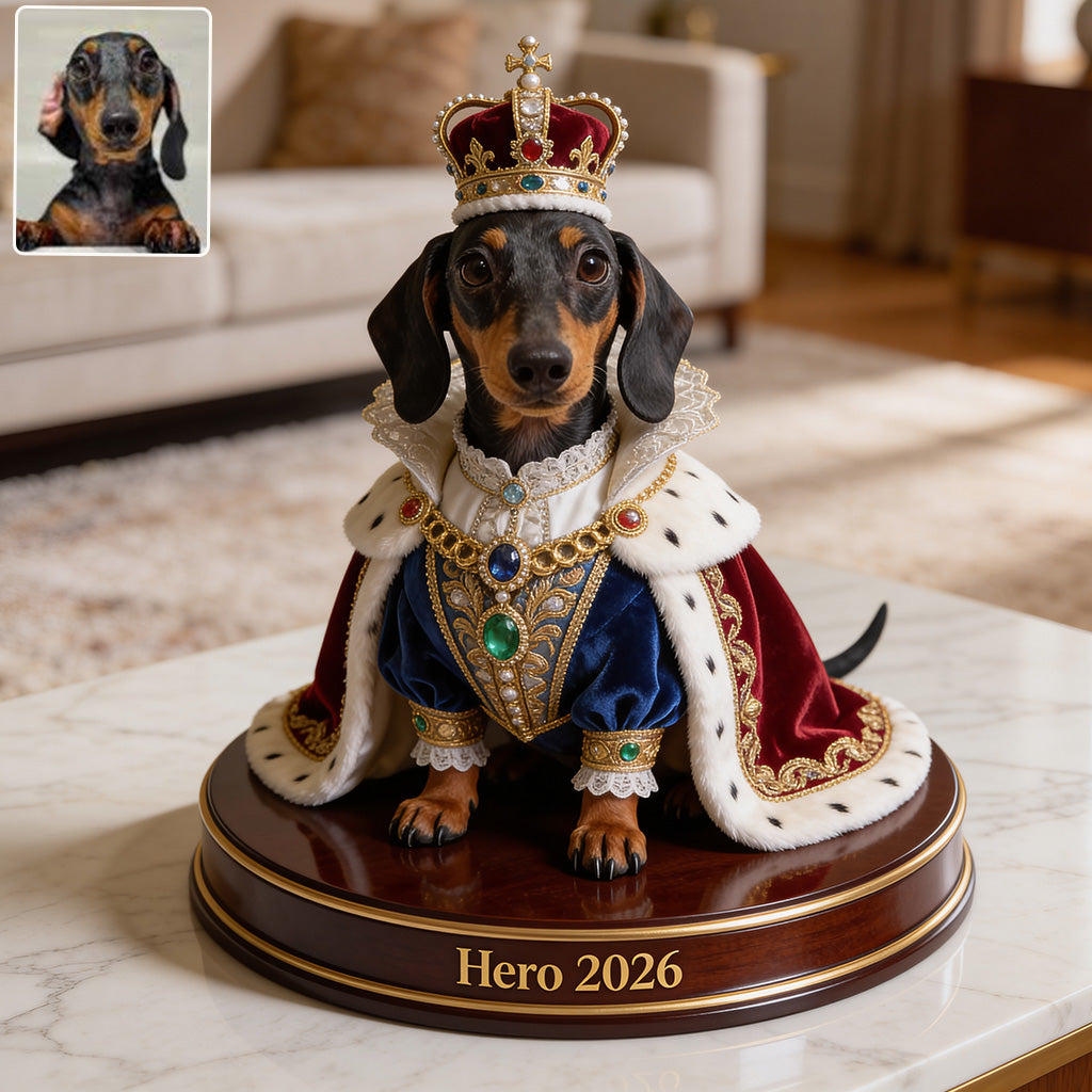 Custom From Any Photos, Royal Style, Pet Lovers Gift - Personalized Dog Custom Shaped Acrylic Plaque