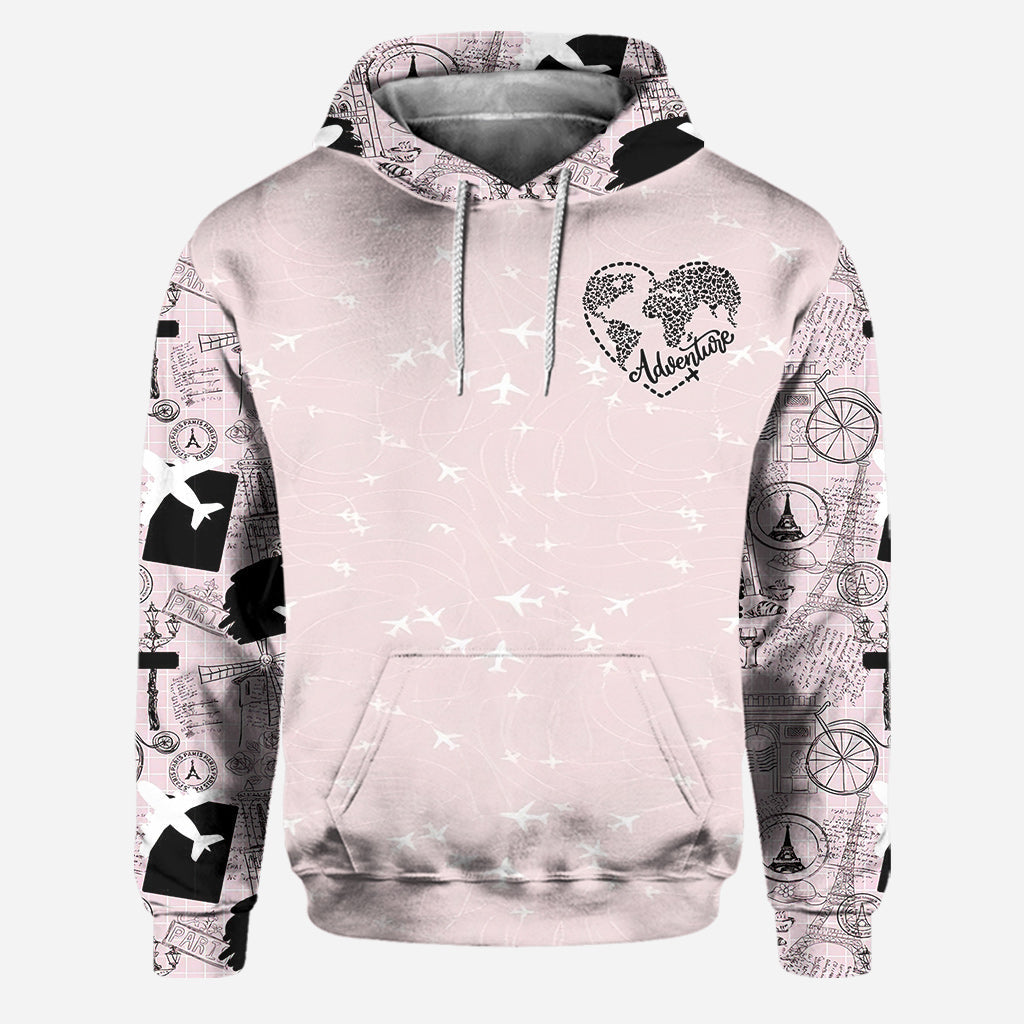 Just A Girl Who Loves Traveling - Personalized Travelling Hoodie and Leggings