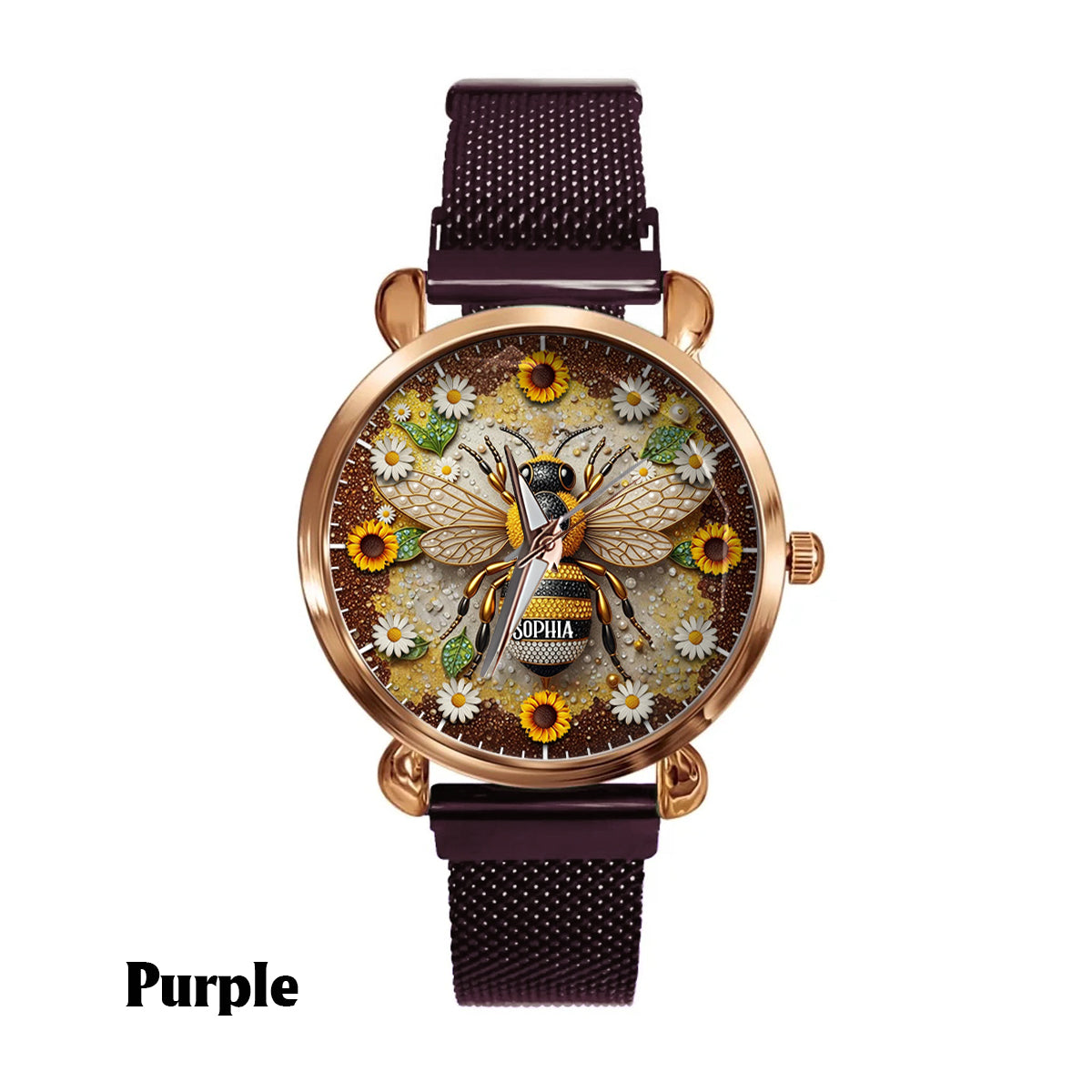 Daisy Bee - Personalized Bee Women Hand Watch