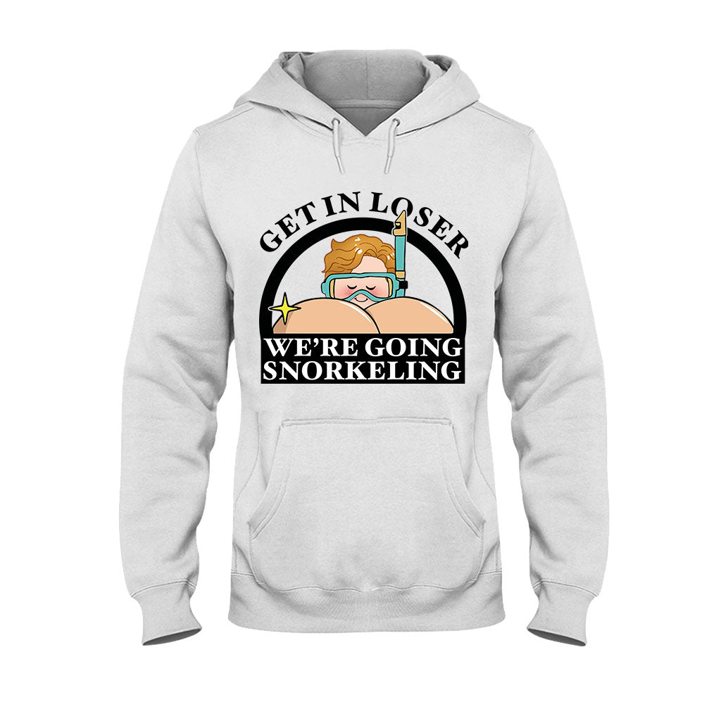Get In Loser Funny Snorkeler - Personalized Scuba Diving T-shirt And Hoodie