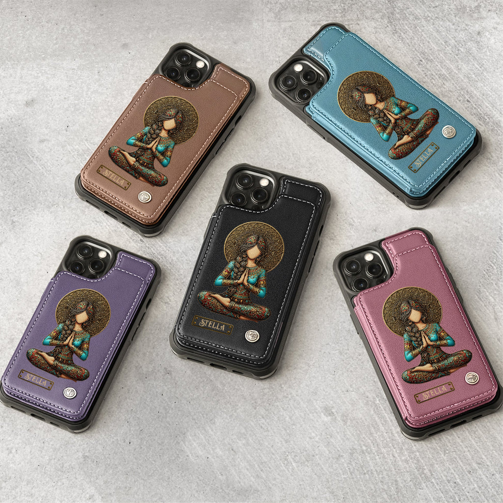 Lose Your Mind Find Your Soul - Personalized Yoga Wallet Phone Case